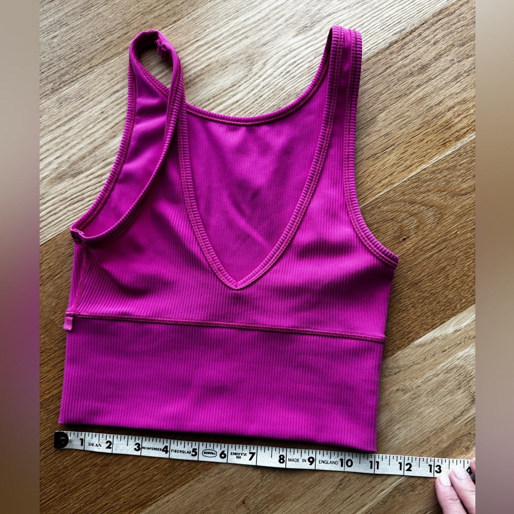 lululemon athletica Magenta Pink Ribbed Sports Bra XS